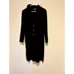 St. John Collection By Marie Brown Cable Knit Long Cardigan Sweater 2